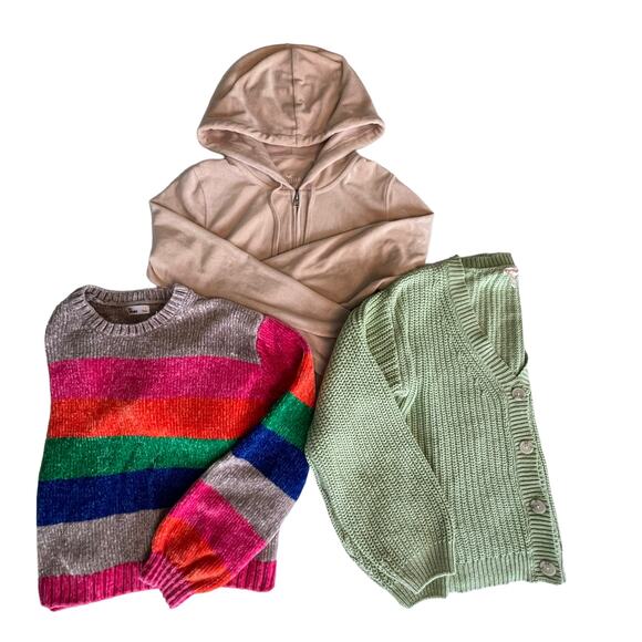 Girls Sweater 3 Pc Bundle Size 10/12 - Picture 1 of 10